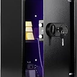 iBELL SL-50S Digital Electronic Safe Locker for Personal and Office Use | 50L Black Locker with Blue LED Light and Emergency Key Access, 12 Months Warranty-5