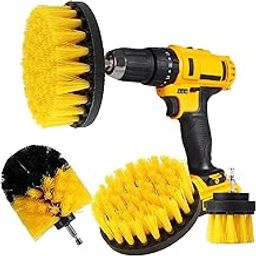 ESTAMINE Drill Brush Set Attachment Kit Pack of 4 - All Purpose Power Scrubber Cleaning Set for Grout, Tiles, Sinks, Bathtub, Bathroom and Kitchen Surface (Drill Not Included)-31