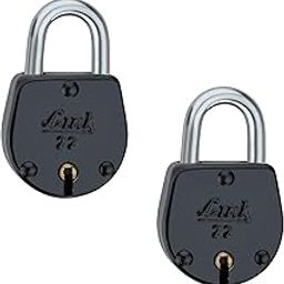 Link® 35mm Colored Padlock No.22 | Steel Body | Brass Lever | 2 Silver Keys | 2 Padlock (Pack of 2) | Made in India-picture-12