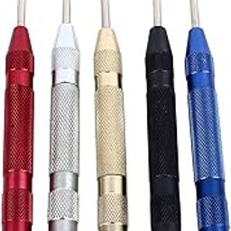 Center Punch, Center Punch Set, Automatic Multifunctional Carbon Steel Center Punch Locator with Cover for Different Materials, Center Punches-image-1