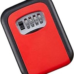 LOOM TREE® Outdoor Wall Mounted Safe Key Box with Lock & Waterproof Home Red | 1 Piece Key Lockbox (With Screws)-40