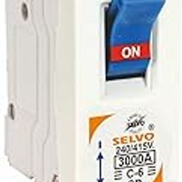 SELVO C-6A Single Pole Flush Mounted (Screw Mounted) Mini MCB (Pack of 3)-14