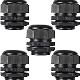 PENGLIN NPT1-1/4" Nylon Cable Glands, IP68 Waterproof Strain Relief Cord Connector, Black (1-1/4 Inch (5-Pack))-image-78