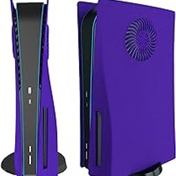 Face Plate Cover Shell with Cooling Vents for PS5 Disc Edition Console FacePlate, Playstation 5 Accessories Protective Replacement Panels (Galactic Purple)-19
