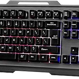 Zebronics Transformer-k USB Gaming Keyboard with Multicolor LED Effect,Durable Al Body,Gold Plated USB,Braided Cable-26