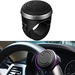 IMPRONOW Car Steering Wheel Spinner Knob for All Vehicles Driving/Turning Helper | 360° Smooth Rotation Booster Handle Control | Anti-Slip Silicone Surface-16