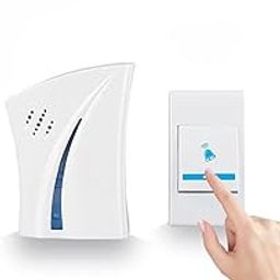 SIPZY Wireless Doorbell - Long Range Over 100 Ft, 32 Rings Bell, Battery Powered Door Bell Chime with LED Flash Wireless Calling Bell for Home, Office, Shop-image-80