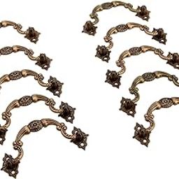 YYDFPIIA 10sets Pull Handle Plastic Knob Vintage Cabinet Door Knobs Screws Cupboard Drawer Wardrobe Antique Bronze Furniture Hardware-image-17