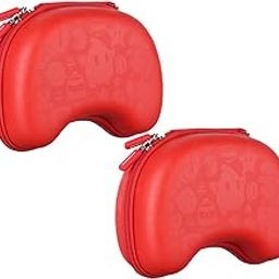 Stealodeal Universal FLCCASE Travel PU Red Game Controller Carrying Case Gaming Accessory Case PS3, PS4, PS5 (Pack of 2)-15