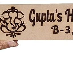 Bright Wood Craft Customized Home Entrance Wall Décor Hanging Name plate for Home, Flat Door Decoration, Office, Hotel, Shop Décor(DN-12) - (Pack Of - 1)-image-8