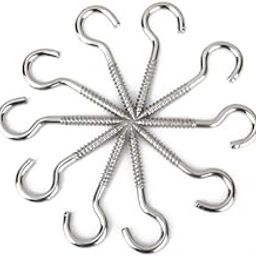 VELURA 20 Pieces/Pack Silver Open Eye Screw Hook Eye 55 x 3.8mm|Approx. 100pcs Wooden Heart Embellishments|Other Jewelry Design Findings| Jewelry Design & Repair-image-11