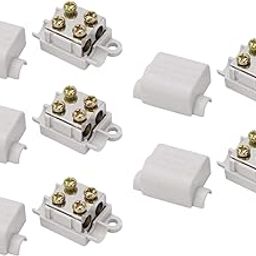Ubersweet® Inline Junction Connector, 100A Cable Splitter 5Pcs 1000V ABS Casing for Wiring-12