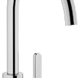 Kohler Atom Kitchen Mixer Faucet | Single Handle Hot and Cold Kitchen Sink Mixer Tap | 360° Swivel, Deck Mounted, Water Saving Aerated Flow | 10 yrs Warranty, Polished Chrome (249 x 95 x 339 mm)-15