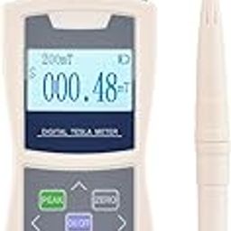 Eryue Digital Tesla Meter Gaussmeter Auto Range 200mT/ 2000mT High Accuracy Sensitive Surface Magnetic Field Tester with Standard Radial Hall Probe Box-image-16