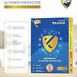 Leaster Nextview Kavach A+ Antivirus | Antivirus Internet Security Software| Email Delivery 1 Year -1 License-2