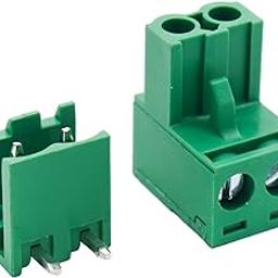 Electronic Spices 2EDGR-5.08-2p 2 Pin 5.08mm Pitch Pluggable Male Terminal Block Connector Pack of 50pcs-image-52
