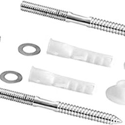 Stainless Steel Rack Bolt Pair with Nut & Screw Set for Wash Basin Countertop Fixing | 10MM x 125MM Length | Durable and Rust-Resistant Installation Hardware-19