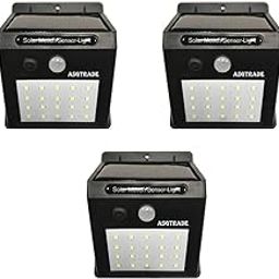 20 Led Solar Motion Sensor Light, Plastic Outdoor Weatherproof for Driveway Garden Path Yard Outdoor, Home Decoration White (Pack of 3)-18