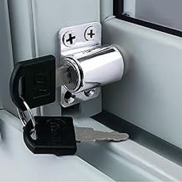 Window Locks for up and Down Windows with Key, Aluminum Alloy Window Door Frame Security Locks for Home and Office-picture-23