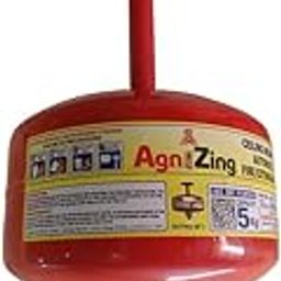 AgniZing FIRE Automatic Modular ABC Powder Type Fire Extinguisher| Applicable on Class A, B, C and electrically Started Fire 5 KG (Red)-picture-20