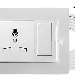 Elegant Casa 6 Amp Electric Extension Board With Cord 1 Socket With Safety Shutter Individual Switch for Small and Light Home, Office, Appliances With 6 Amp Plug Top 3 Core 1.5 Mm, 3-Meter Copper Wire-picture-18