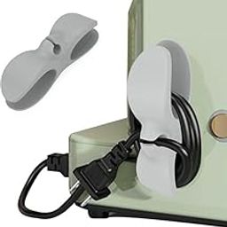HR Happy Cable Roll Organiser for Kitchen Home Power Cord Fixing Clamp Wall Mounted Plug Charger Cable Holder Winding Sorting Storage Device (Multicolour Pack of 2)-12