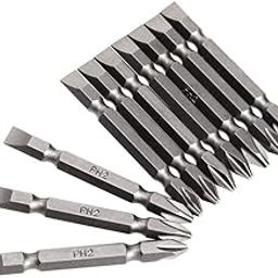 Inditrust PH2 Bits Screwdriver Plus and Minus Bit, Shape +/- (10 BITS)-27