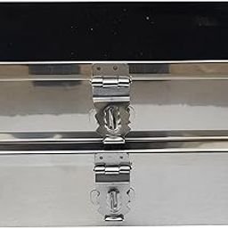 Stainless Steel Storage Boxes Cash & Pooja Peti Safe Locker Box Set of 2 pieces - 7 Inch and 8 Inch-15