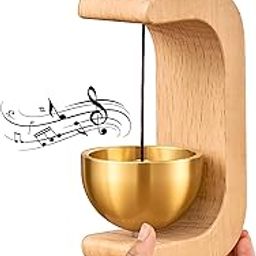 2heet Beech Wooden Door Chime with Brass Bell, Dopamine Door Bell for Home, Self-Adhesive Magnetic Doorbell, Serene Acoustic for Home & Shop, Shopkeepers Door Chime, Ideal Housewarming Gift-image-37