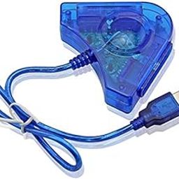 TCOS TECH Dual PS2 to PS3/PC Controller Converter Cable Cord USB Adapter for PS3 PC-14