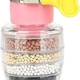 DERIKO Plastic Faucet Water Purifier Tap Filter for Kitchen Bathroom Sink Splash-Proof Filter for Chlorine, Rust & Impurities (Multicolor Pack of 1)-4