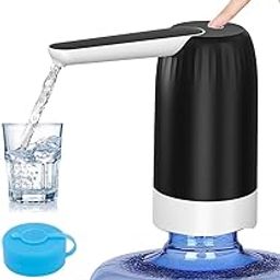 Myvision Minimalist Black 5 Gallon Portable Water Dispenser, USB Charging, 1200mAh Battery, 4 Watts, ABS Plastic & Silicon, Matte Finish-image-44