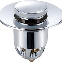 Universal Stainless Steel Pop-Up Sink Stopper & Wash Basin Bounce Drain Filter, Corrosion Resistant Sink Drain Stopper Kitchen, Bathroom, Sink, Drain Plug for Bathtub, washbasin, Sink-21
