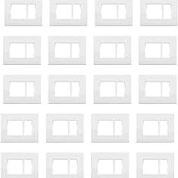 Anchor by Panasonic Penta Modular Polycarbonate 3m Plates Set (White, Pack of 20)-16