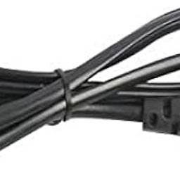 Power Cable With 2 Pin Plug, 2 Core Insulated Wire, 2 Meter Length for Small Electric Appliances, Fan, Radio, Emergency Light, DC Motor - Pack of 2-3