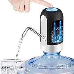 Upgraded Electric Water Bottle Pump,Water Bottle Dispenser Portable for Universal 3~5 Gallon Bottle, WaterJug Pump,Automatic Drinking Water Pump for Home, Office, Outdoor(Black)-image-95