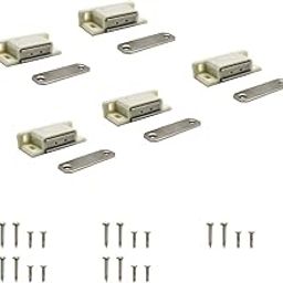 VOLO Polyvinyl Chloride Door Catcher/Door Magnet For Cabinet Cupboard Wardrobe Kitchen Bathroom Office/Door Closer Magnet(White)Pack Of 5 Pcs.-21