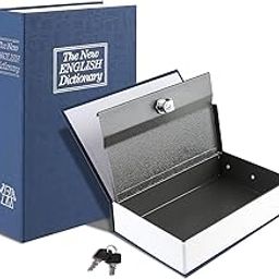 Chiransi Book Safe Dictionary Style Iron Locker, Portable Book Cash Safe Box With 2 Key Lock, Book Safe Locker for Hiding Cash, Jewellery, Passport, Documents (Pack Of 1) (Book Safe Locker)-10
