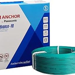 Anchor by Panasonic Advance FR Electric Wire | 0.75 sq mm PVC Insulated Copper Wire for Home Wiring | 90 Meter Electric Wire Cable for Industrial and Domestic Connections (Green, 27380GN)-11