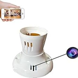 AYIKA HD WiFi 1080P Spy Bulb Holder Camera Hidden Socket Camera Mini Security Secret Nanny Cam with Live Audio & Video Recording-4