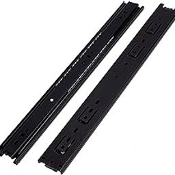 Plantex Drawer Channel/Regular Close Ball Bearing Slider Drawer Channel for Home, Kitchen & Wardrobe/Telescopic Channel for Drawer/for Wooden & Metals Drawers (14-Inch,Black) 1 Pair Set-picture-24