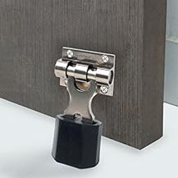 Volo Aluminium 3-Inch Satin Finish Door Stopper with Rubber Grip – for Doors in Home, Office, and Hotel (Satin Finish with Black Rubber Grip)-image-71