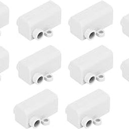 Ubersweet® Splitter Wire Connector, 10pcs 400V 60A High Power Quick Wiring Cable Connector Brass Conductor for Switch-10