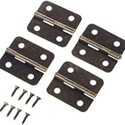 4Pcs 36x26mm Antique Kitchen Cabinet Door Hinges Jewelry Wood Box Cabinet Drawer Butt Hinge Decorative Hinges Furniture Hardware YYDFPIIA-42