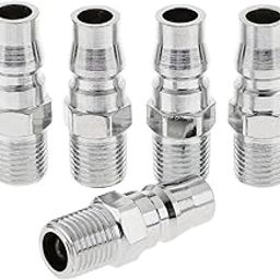 Stainless Steel Imported 5Pcs Quick Release Coupler Connector Air Line Hose Coupling Compressor Pm20-10
