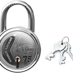 BEBLY Industries Fancy Round 75 MM Padlock with 3 Keys-15