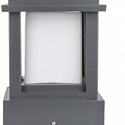 THE LAMP SPOT Nexon Grey Pillar Main Front Gate Light for Outdoor Fence Decorative Waterproof Post Lamp Perfect for Driveway Entrance, Boundary, Patio, Yard Lighting (Without Bulb)-picture-12