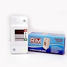 RiM 2 Pole MCB Box - Durable Double Pole Miniature Circuit Breaker Enclosure | Safe & Sturdy Electrical Distribution Box for Home, Office & Industrial Use | Rust-Resistant Metal Body-22