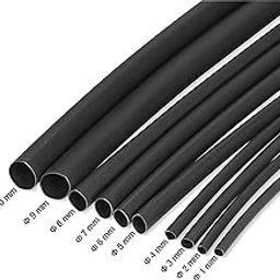 JUKR Wire Sleeve Polyolefin Heat Shrink Wrapping Tube 1 mm, 2 mm, 3 mm, 4 mm, 5 mm, 6 mm, 7 mm, 8 mm, 9 mm, 10 mm Repair Mobile Phone Charger Cables, Head Set Wires, Electrical Cables - Each 2 Meter-13