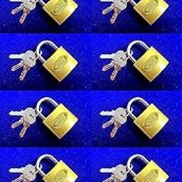Small Brass Polished Lock 25 mm - Pack of 8-20